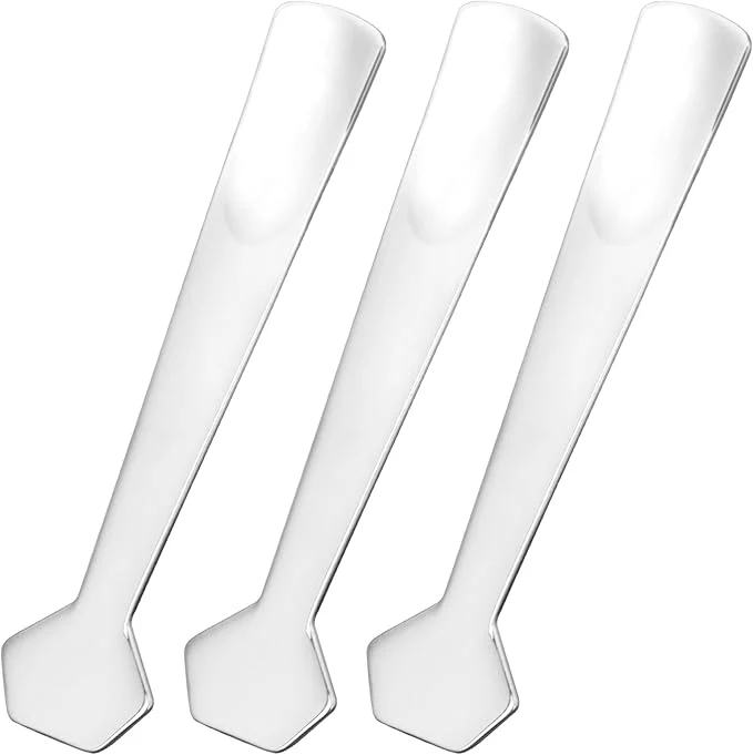 Carefully Designed Pndeyo 3pcs Mini Stainless Steel Makeup Spatula Reusable Cosmetic Cream User-Friendly