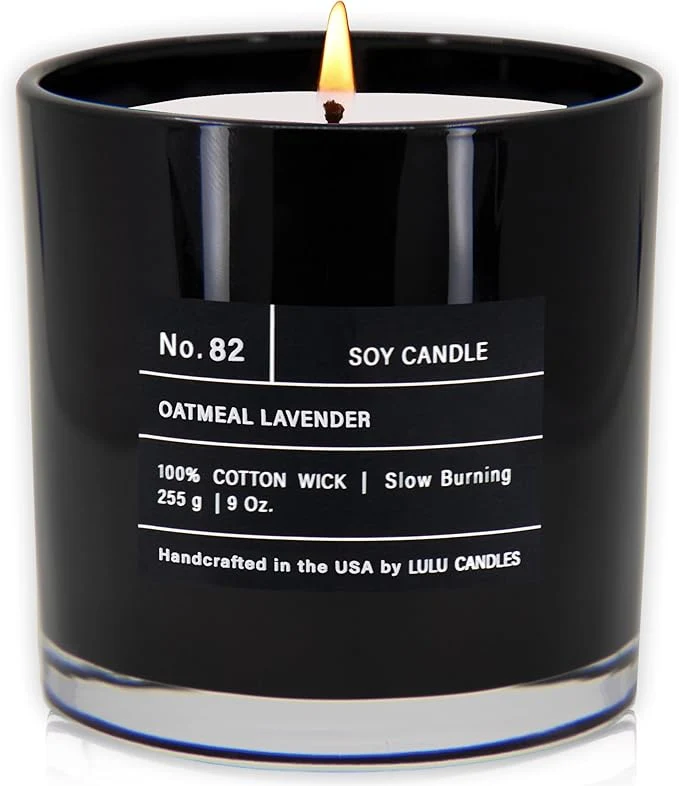 Selected Lulu Candles Oatmeal Lavender Luxury Scented Soy Jar Candle Hand Poured Next-Generation