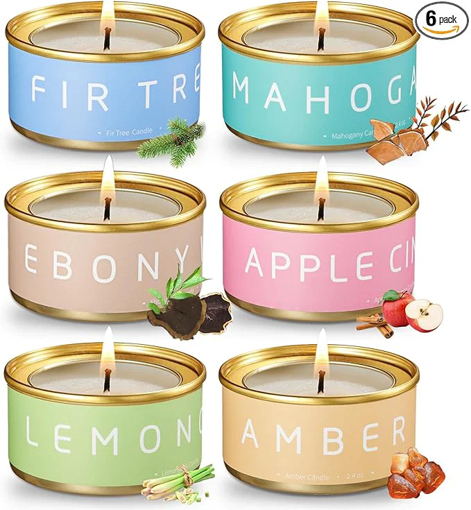 Reusable Scented Candles Gift Set Natural Beeswax Aromatherapy Candles Responsible