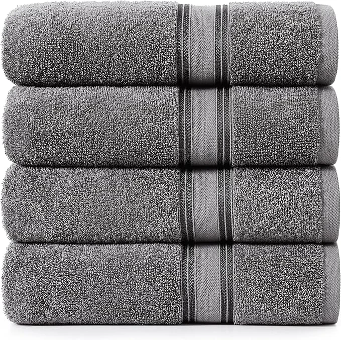 Artisan LANE LINEN Cotton 4 Pack Bath Towels Set Authentic