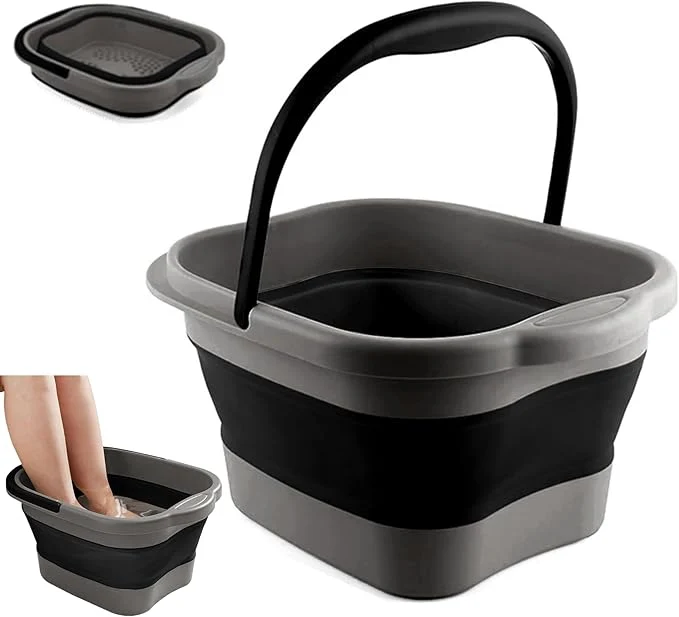 Safe Collapsible Foot Tub Feet Soaking Spa Bath Crafted