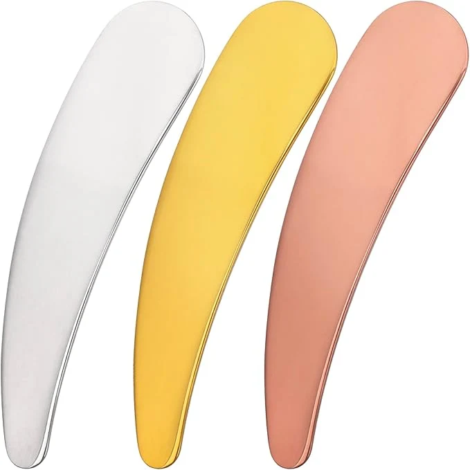 Next-Generation Pndeyo 3pcs Mini Metal Makeup Spatula Reusable Cosmetic Cream Spatulas Spoon Practical