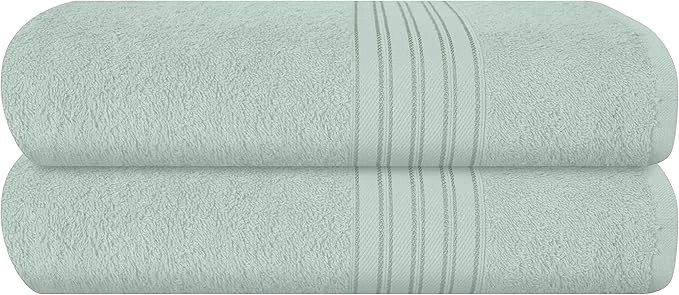Classic BOUTIQUO Cotton 2 Pack Bath Towel Set 28x55 Eco-Friendly Large Bath Towels Specialty