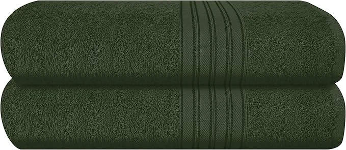 Trusted BOUTIQUO Cotton 2 Pack Bath Towel Set 28x55 Eco-Friendly Large Bath Towels Fashionable