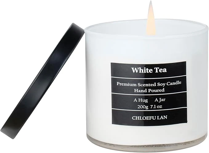 Reusable Chloefu LAN White Tea Candles Gifts Innovative