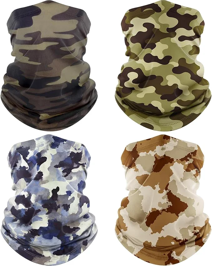 Elegant ROXUN 4 Pack Neck Gaiter Cooling Breathable Face Mask UV Protection Scarf Luxury