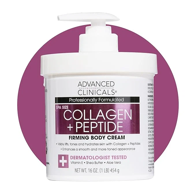 Trusted Advanced Clinicals Collagen Peptides Body Lotion Face Moisturizer Peptide Authentic