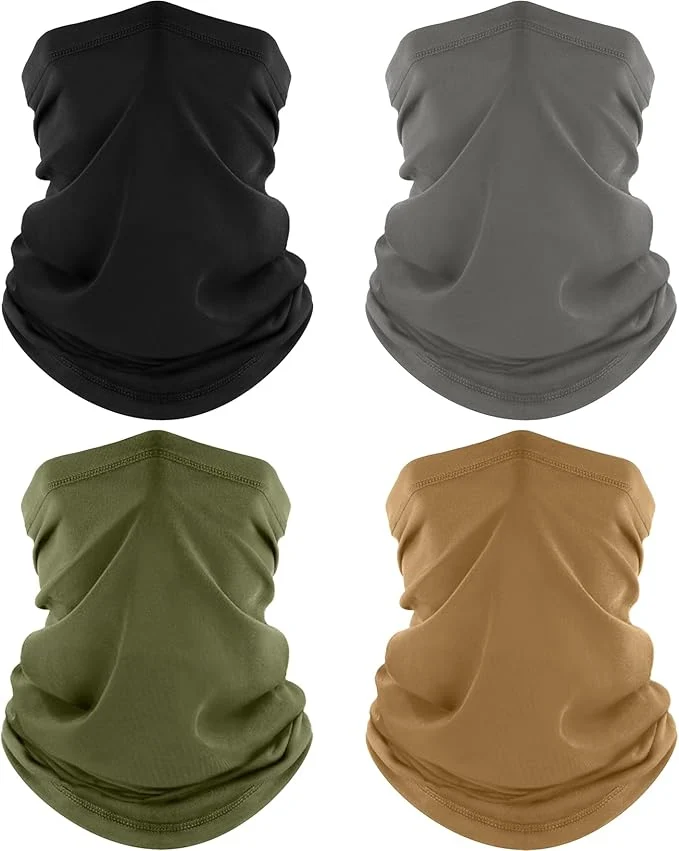 First-Class ROXUN 4 Pack Neck Gaiter Cooling Breathable Face Mask UV Protection Scarf Refined