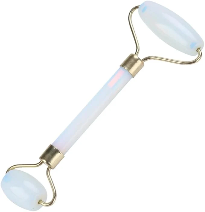 Eco-Friendly 1Pcs Natural Jade Double-head Beauty Roller Anti-Aging Face Roller Eye Neck Premium