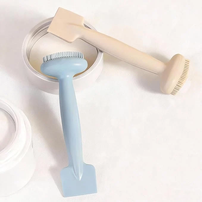 Detailed 2 Pack Silicone Face Scrubber 2 in 1 Facial Cleansing Brush Face Mask Classic