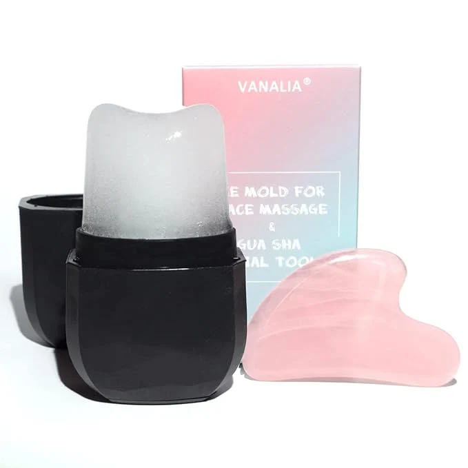 Crafted Ice Mold for Face Facial Ice Roller and Gua Sha Facial Tool Reusable Facial Elegant