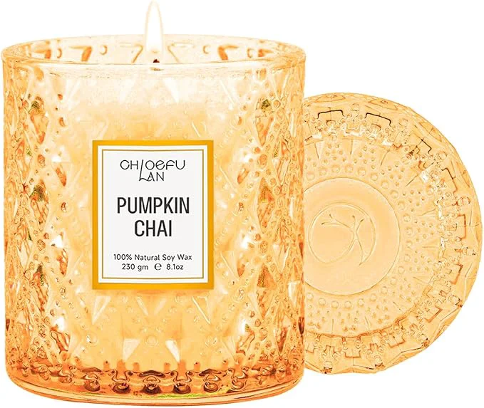 Functional Chloefu LAN Pumpkin Chai Candles Halloween Candle Gift Farmhouse Candles Advanced