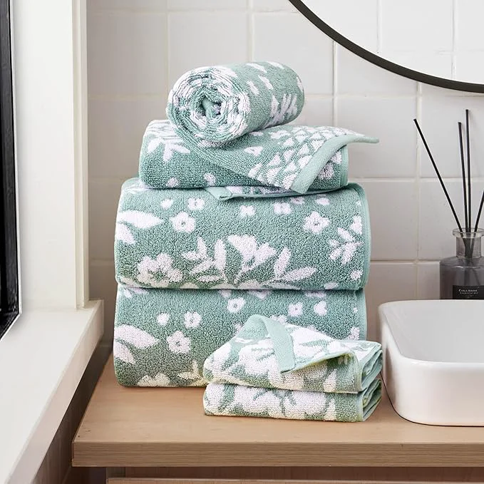 Practical Lucky Brand Folk Floral 6 Piece Bath Towel Set First-Class