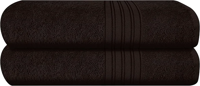 Practical BOUTIQUO Cotton 2 Pack Bath Towel Set 28x55 Eco-Friendly Large Bath Towels High-Performance