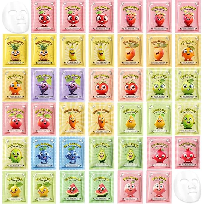 Breathable Kaely 40 Pack Bulk Face Masks for Kids Kids Face Mask Spa Day Kit Supplies Excellent