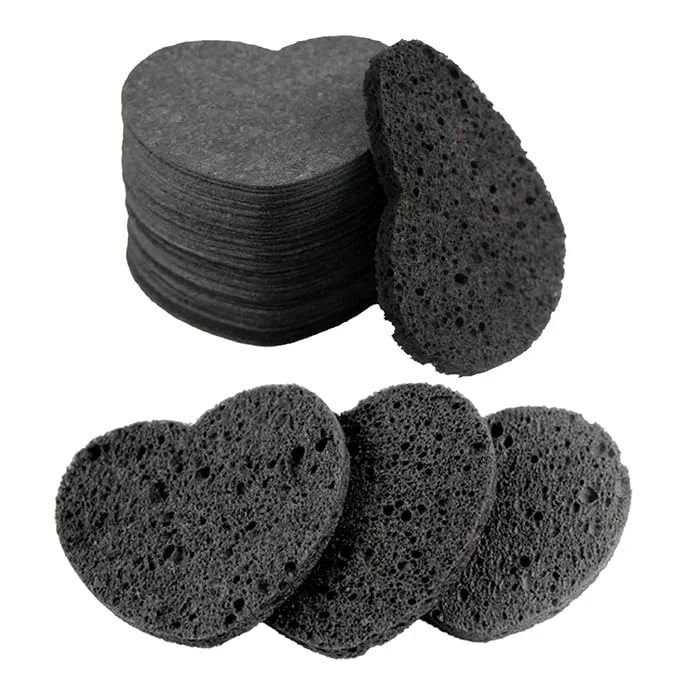 Verified 50-Count Facial Sponges Compressed Natural Cellulose Face Sponge High-Grade
