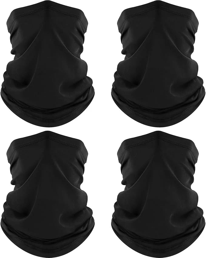 Pure ROXUN 4 Pack Neck Gaiter Cooling Breathable Face Mask UV Protection Scarf User-Friendly