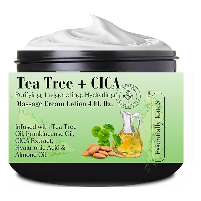 Enhanced Essentially KateS Tea Tree 2.5 Body Cream Massage Lotions 4 oz Infused Long-Lasting