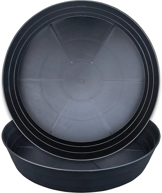 Detailed LWALRS Plant Saucer 14 Inch 2 Pack 10 12 14 16 18 20 25 Plastic Plant Trays Secure