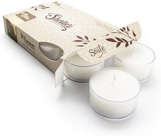 Breathable Cuddly Cotton Premium Tealight Candles Eco-Friendly