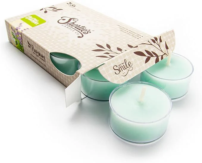 Original Design Iced Mint Lavender Premium Tealight Candles Lightweight