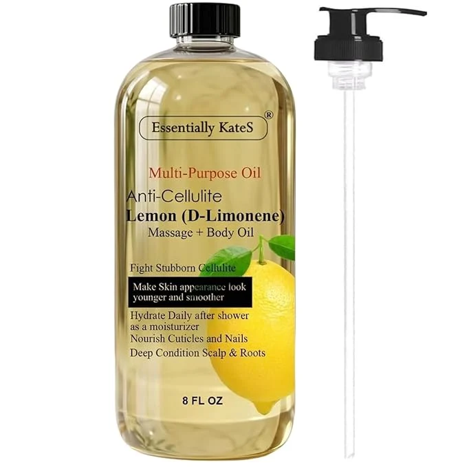 Elite Essentially KateS Lemon Massage Lotion Body Oil Multi-Purpose Oil 8 Fl Oz Specialty