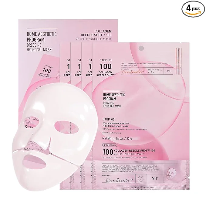 Trusted VT COSMETICS Collagen Reedle Shot 100 2-Step Hydrogel Mask Firming Solid