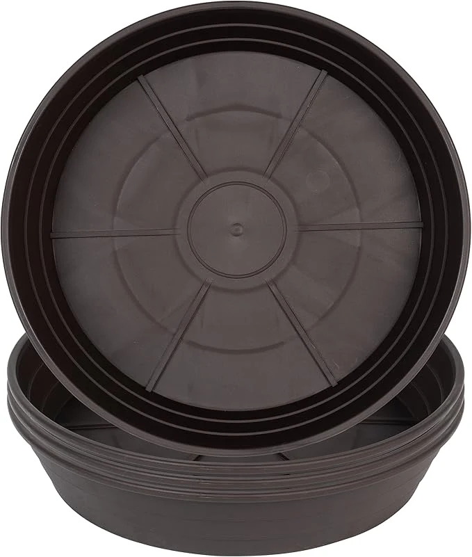 Unique LWALRS Plant Saucer 14 Inch 4 Pack 6 8 10 12 14 16 18 20 25 Plastic Plant Trays Environmentally Friendly