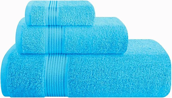 Certified Belizzi Home Ultra Soft 3 Pack Cotton Towel Set Contains a Bath Towel 28x55 Top-Quality