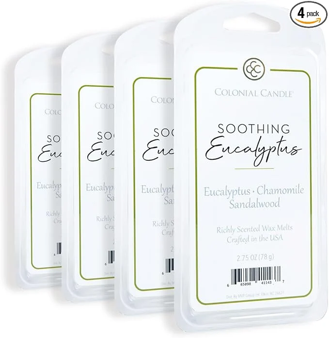 Practical Colonial Candle Soothing Eucalyptus Wax Melts Wax Melt Warmer Cubes Long Exclusive