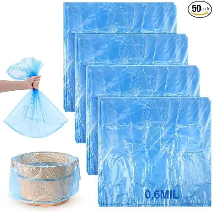 Classic Spark 50 Pcs Blue Disposable Foot Bath Liners Heavy Duty Thickening First-Class
