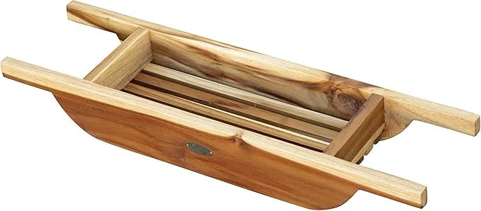 World-Class EcoDecors 29 inch Bath Tray for Tub Bath Tub Tray Wood Bathtub Table Official