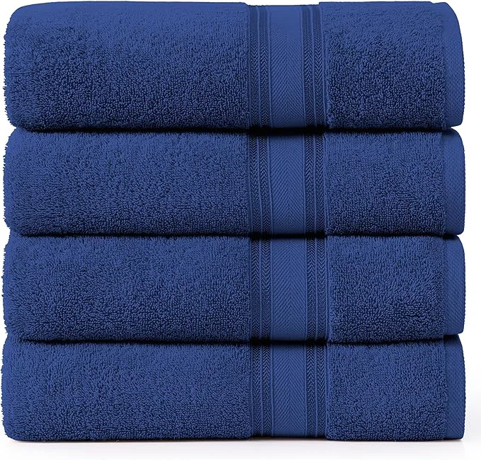 Superior LANE LINEN Cotton 4 Pack Bath Sheets Set Top-Quality