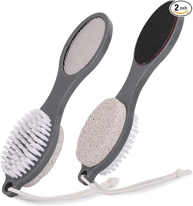 Functional 2 Pcs 4 in 1 Foot Scrubber Dead Skin Remover Sustainable