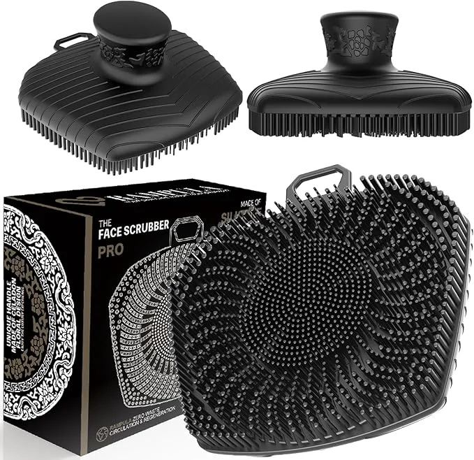 Reusable RamPula Face Scrubber Pore Brush Lymphatic Drainage Brush Silicone Facial Reliable