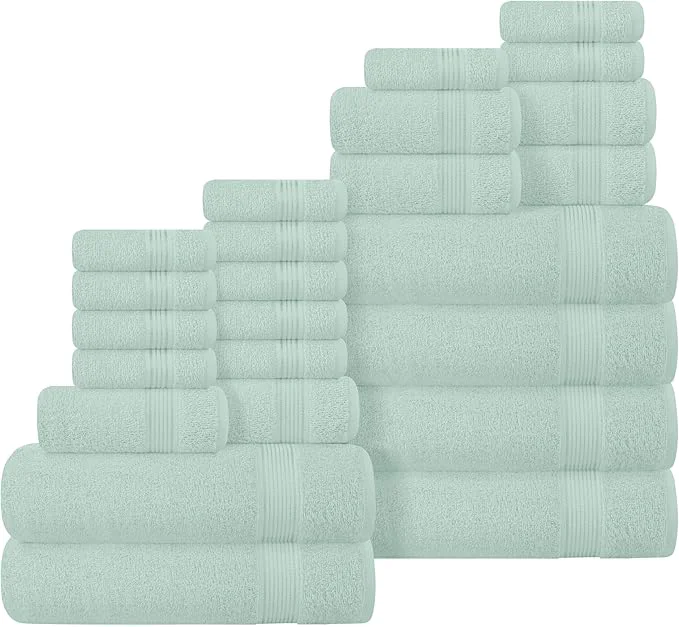 Practical Belizzi Home Cotton Towel Set Contains 6 Soft Bath Towel 6 Hand Towels Modern