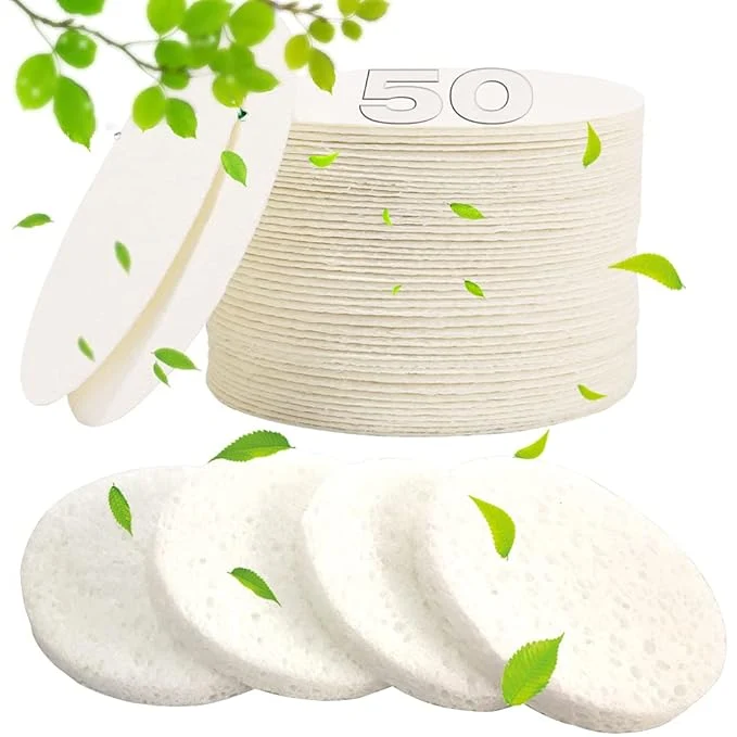 High-End METUUTER 50 PCS Compressed Facial Sponges Fast