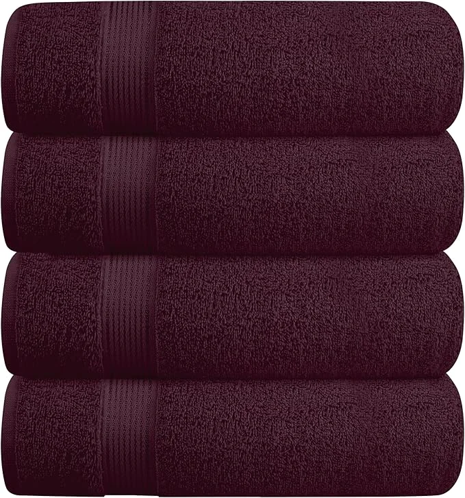 Clean BELZZI Home Ultra Soft 4 Pack Oversized Bath Towel Set 27x54 Cotton Compact Safe