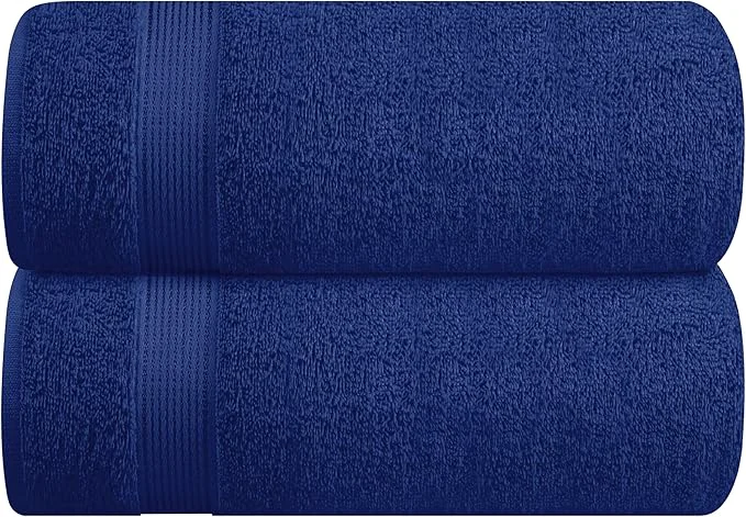 Eco-Friendly Belizzi Home Cotton 2 Pack Oversized Bath Sheet 35x70 Large Bath Sheet Crafted