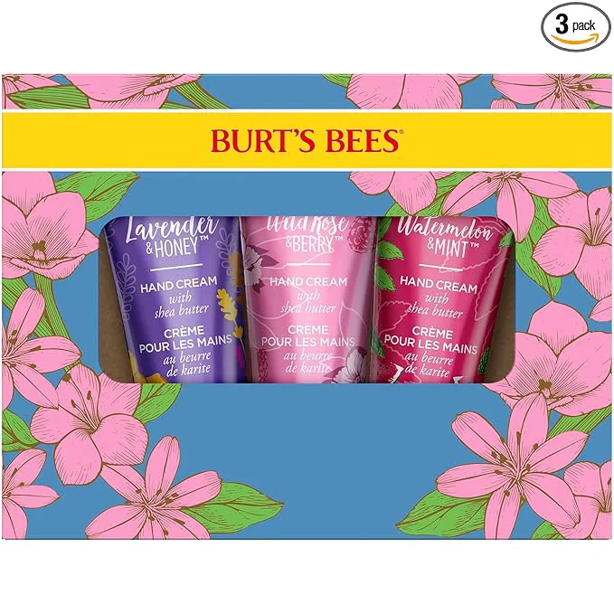 User-Friendly Burt's Bees Spring Gift 3 Moisturizing Self Care Gifts Shea Butter Hand Cream Recyclable
