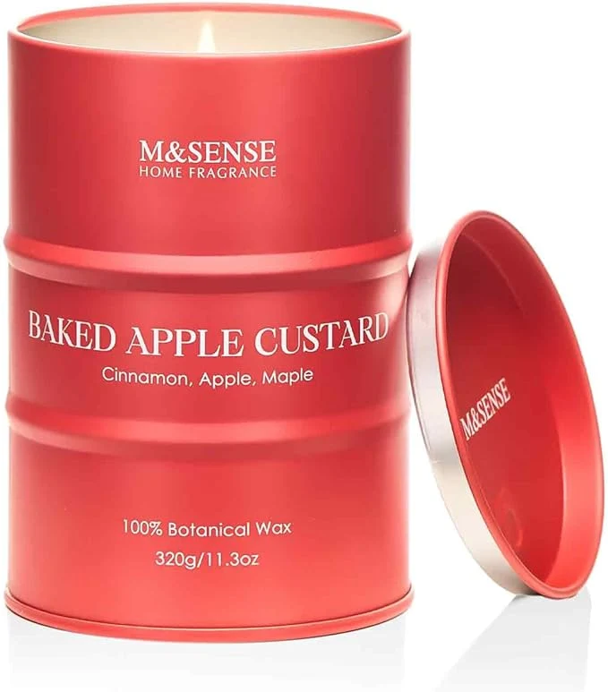 Top-Quality M SENSE Baked Apple Scented Candles Christmas Decor Natural Non Toxic Premium Material