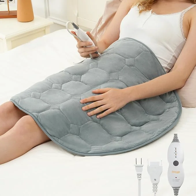 Durable Drewin Weighted Heating Pad for Relax and Calm Velvet-Soft 7 lbs Electric Lap Enhanced