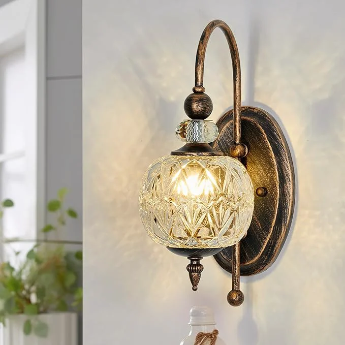 Soft Piepooye Vintage Bronze Wall Sconce Safe