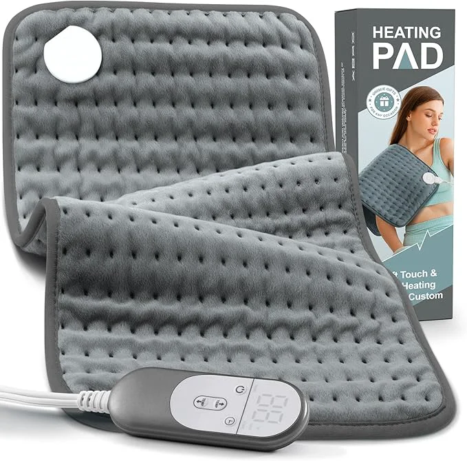 Minimalist Heating Pad for Pain Relief – 12 x24 Moist Dry Heat for Back and Cramps Elite