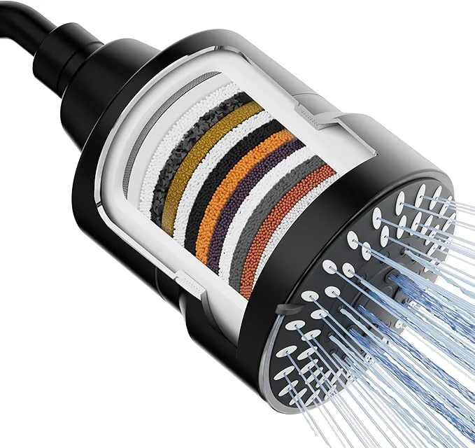 Environmentally Friendly Mist Shower Filter Head for Hard Water Improves Skin and Nails Prestigious
