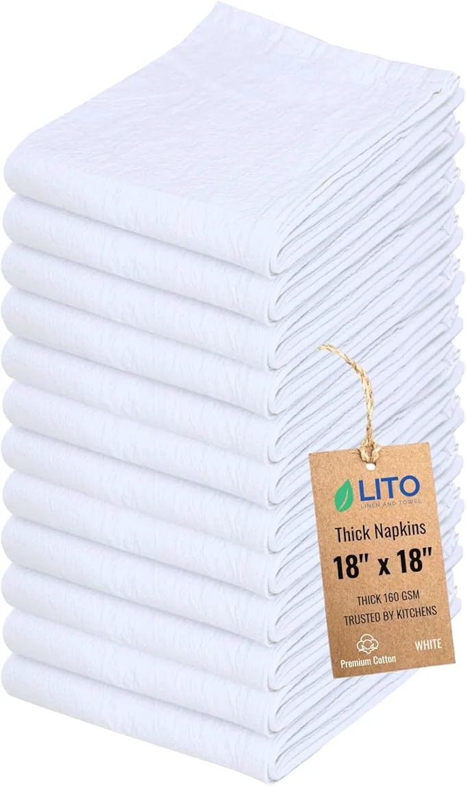 Elite Thick Cotton Napkins – Flour Sack Napkin Effective