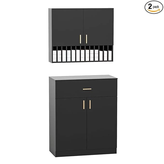 Contemporary Salon Staion Hair Color Bar Organizers Hair Color Rack Barber Station Cabinet High-End