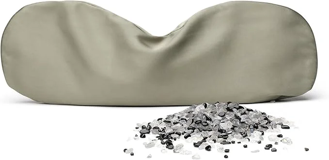 Contemporary Weighted Eye Pillow for Relaxation SPA and Travelling Natural Crystals Lightweight
