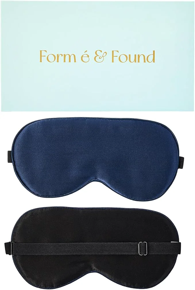 Eco-Friendly Formé Found Silk Sleep Mask for Men Women 6A Mulberry Silk 16 Momme Superior