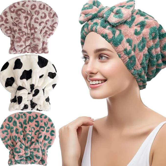 Unique Jseng 3Packs Microfiber Hair Towel Genuine